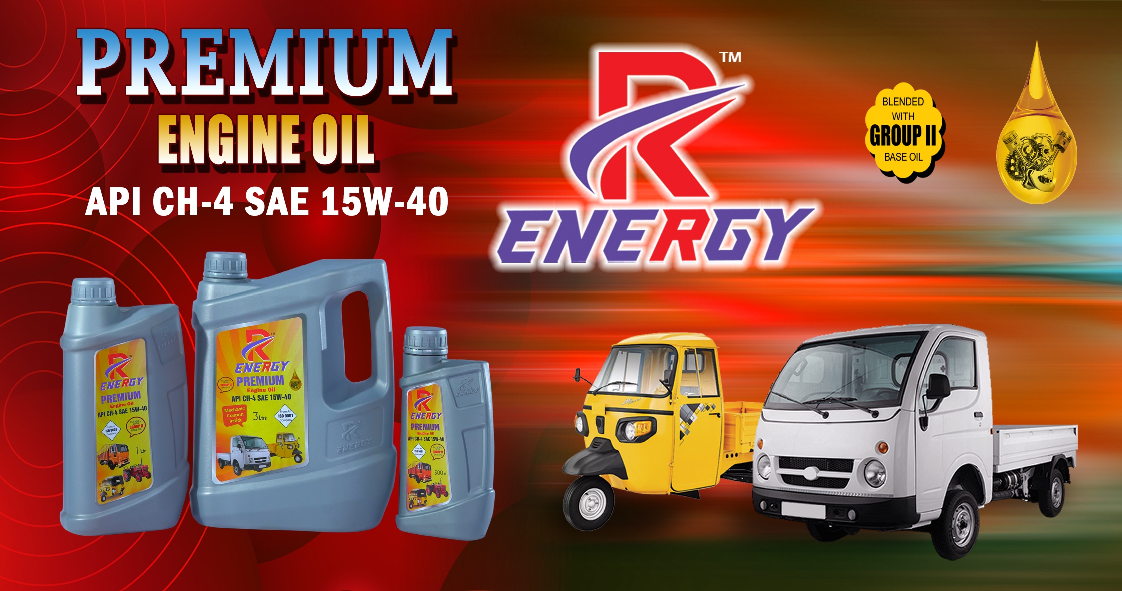 Premium 3 Wheeler Oil